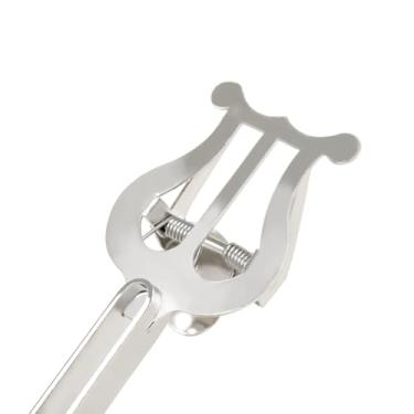Imagem de Lira de Clarinete, Suporte de Música Portátil para Música de Marcha Lira de Clarinete e Pasta Flip Lira de Trompete Liras de Música para Clarinete ou Trompete (para trombeta)