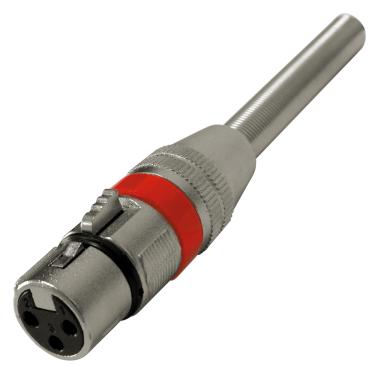 Imagem de Plug Cannon Fêmea Vermelho Corpo Metálico com Mola
