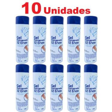 Imagem de Atacado 10 Gel Massageador 32 Ervas 220g Costas Articulações - San Jul
