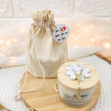Imagem de presente para dinda VELA AROMATICA 100G SAC ALGODÃO DIVINO T - Bia art