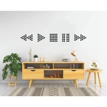 Imagem de Adesivo De Parede Decoração Quarto Sala Musica Play - pinkie