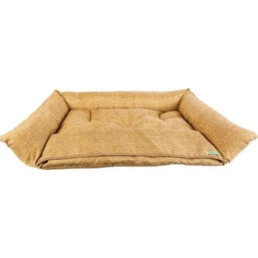Imagem de Colchonete pet luxo para sofá, com zipper, cor bege - Karppovet, M
