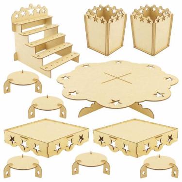 Imagem de Kit Festa Provençal Mdf Estrela - 11 Peças - Linha Temática - Modernar