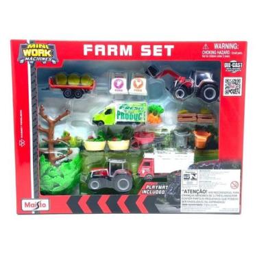Imagem de Set Fazenda Massey Ferguson Mini Work Machines Maisto 12565
