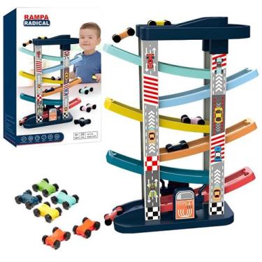 Imagem de Pista Carrinho Corrida Rampa Radical Infantil Posto garagem - Marca
