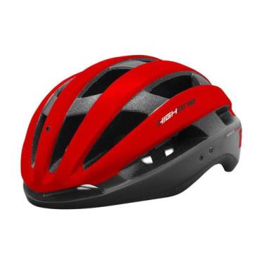 Imagem de Capacete Ciclista Bike MTB/SPEED Wind Aero High One, G, Preto, Vermelh