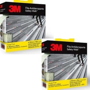 Imagem de Kit com 2 Fita Antiderrapante Safety WALK Transparente 50MM X 20M - 3M