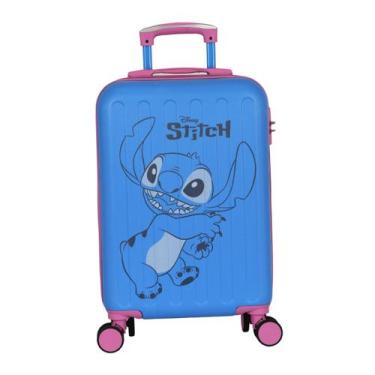 Imagem de Mala de Viagem a Bordo Stitch 10482 - Infantil - Luxcel, Azul, Único