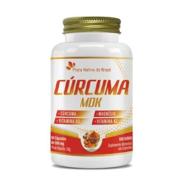 Imagem de Cúrc uma MDK Vitamina D3 Magnésio Vitamina K2 60 Caps 500mg - Flora Na
