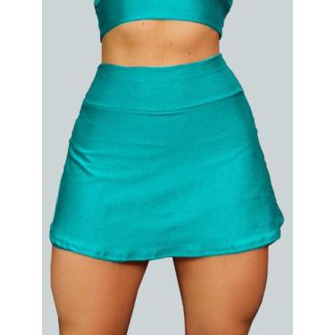 Imagem de Short Saia Academia Saia Beach Tennis Com Short Interno Donna Martins,