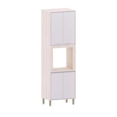 Imagem de Torre Art 70 Cm 4 Portas 1 Nicho Microondas Luciane Moveis