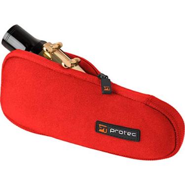 Imagem de Pro Tec Boquilha de neoprene para saxofone Barítono com fecho de zíper vermelho, modelo N277RX