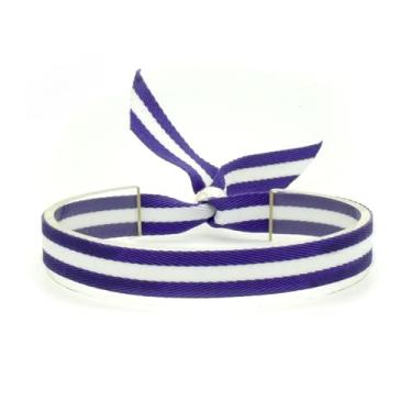 Imagem de BDM - Pulsera Real Madrid Merengue de Tela Ajustável, BDM