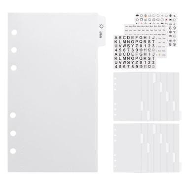 Imagem de acDesign 15Pcs A6 Divisores de Bolso para Fichário Sem Zíper Envelopes de Orçamento Sem Zíper Fosco com 3Pcs Abas Adesivos para Sistema de Dinheiro 6 Argolas Fichário de Orçamento (Transparente)