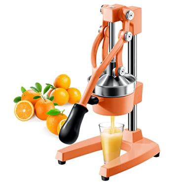Imagem de GONGQIN Máquina de Espremedor Manual, Espremedor de Laranja e Limão Profissional para Suco de Laranja, Limão, Tangerina e Mais, Fácil de Usar e Limpar
