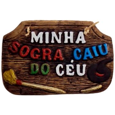 Imagem de Placa De Churrasco Decorativa - Minha Sogra Caiu Do Céu