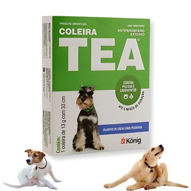 Imagem de Coleira Antipulga TEA p/ Filhotes e Cães Pequenos 33cm