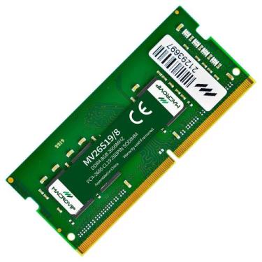 Imagem de Memória Notebook DDR4 8GB 2666Mhz Macrovip MV26S19/8