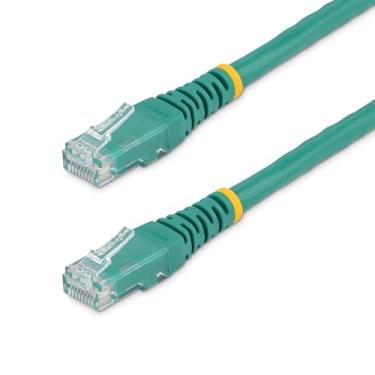 Imagem de StarTech.com Cabo Ethernet CAT6 de 3,7 m - Green CAT 6 Gigabit Ethernet Wire -650MHz 100W PoE++ RJ45 UTP moldado categoria 6 Network/Patch Cord w/Strain Relief/Fluke testado UL/TIA certificado