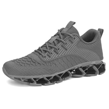 Imagem de Tênis de corrida feminino, de malha respirável, com cadarços, tênis, moda, trabalho, esportes, academia, cross, Z75 preto, 38