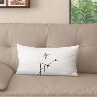 Imagem de Sladjana Capa de almofada de sofá requintada estilo chinês com estampa de lótus - eleve seu espaço de vida (40,6 x 61 cm, JYHH-C)