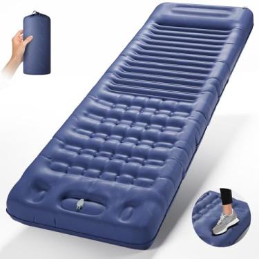 Imagem de INVOKER Almofada de dormir, airpad para caminhadas, acampamento, mochilão, azul