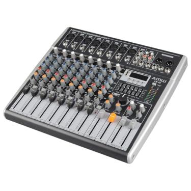 Imagem de AMW L8 V3 Mesa de Som Analógica 8 Canais Avançada com Efx DSP Player Gravador Hi-Z e Low Cut