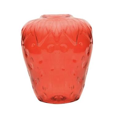 Imagem de Fenteer Vaso de morango Arranjo floral Adorável Plantador de flores para a estante de Decoração de jardim do quarto da sala de estar