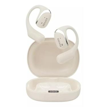 Imagem de Fone de Ouvido LEN0V0 ERAZER X9 Esportivo Bluetooth 5.4 Sem Fio À Prova D'água | Som OWS HiFi Estéreo, Cancelamento de Ruído, Microfone Integrado | LED Display (Bege)
