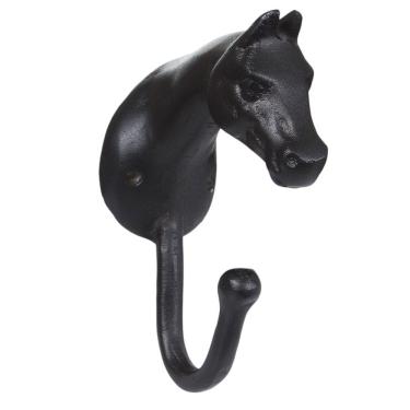 Imagem de Cabide Cabeça de Cavalo de Alumínio Preto Bronc-Steel 38008