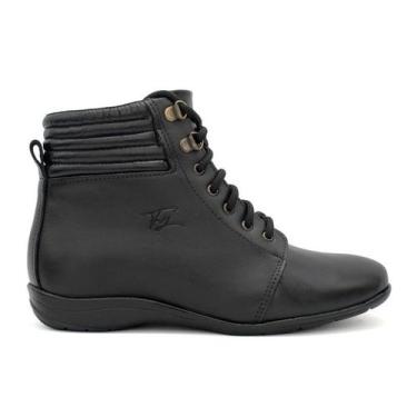 Imagem de Bota Feminina FG em Couro Maria Preto - Design Moderno e Elegante - FR