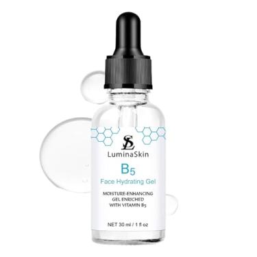 Imagem de LuminaSkin Gel Hidratante B5 - Hidratação Intensa Com Ácido Hialurônico, Vitamina B5, Vitamina C E Niacinamida - Sérum Facial - Extratos Naturais De Plantas Para Todos Os Tipos De Pele 1 Fl Oz
