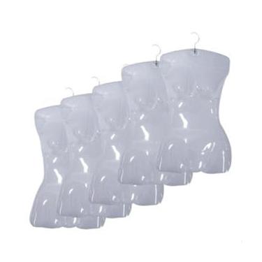 Imagem de Cabide PVC Transparente Kit 30un para Biquíni Adulto Moda Verão Feminino