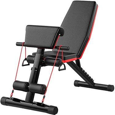 Imagem de Bancos ajustáveis Banco de halteres equipamento de fitness auxiliar doméstico multifuncional prancha abdominal comercial fitness cadeira supino ferramentas de treinamento fino