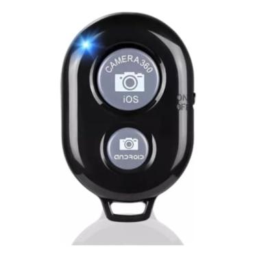 Imagem de Disparador Remoto Bluetooth para Câmera, Compatível com iOS e Android, Controle Wireless para Selfies, Bateria de Longa Duração, Preto