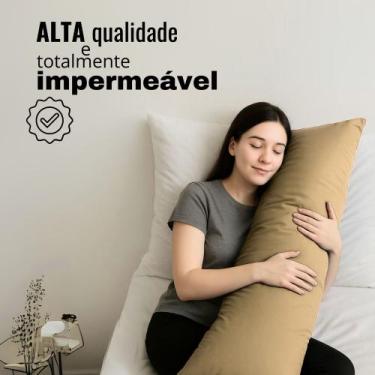 Imagem de Capa p/ Travesseiro de Corpo Impermeável 50x140cm Com Zíper Coloridas 