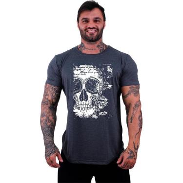 Imagem de Camiseta Longline MXD  Scribbled Skull Masculina-Masculino