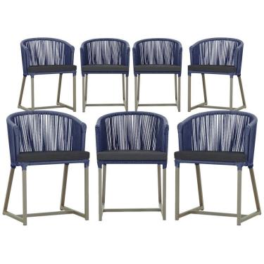 Imagem de 6 Cadeiras de Jantar Área Noronha em Alumínio