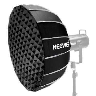 Imagem de NEEWER Hexadecágono parabólico Softbox de 65 cm, configuração rápida/guarda-chuva dobrável com suporte Bowens, prato de beleza de metal, difusores, grade/bolsa para CB200B CB60 MS60B MS60C compatível