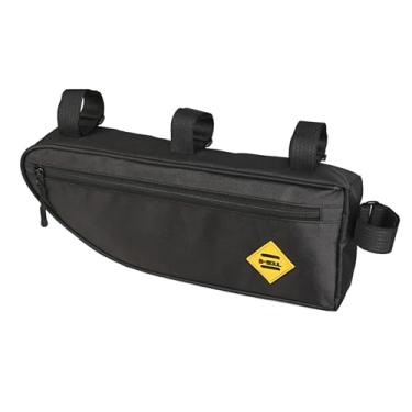 Imagem de YIJU Bolsa para quadro de bicicleta, mochila para ciclismo, fácil instalação, bolsa de viagem, tubo inferior, para bicicleta, ferramentas, acessórios, S