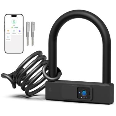 Imagem de Eseesmart Trava em U para bicicleta – Cadeado de bicicleta resistente com manilha de 12 mm – travas em U para bicicleta com suporte de montagem resistente para estrada