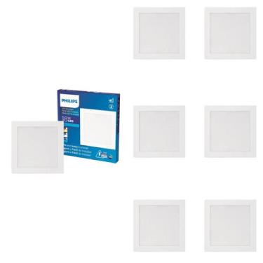 Imagem de 7 Luminárias Plafon Led 18w Philips 6500k 1300lm Bivolt, Bivolt