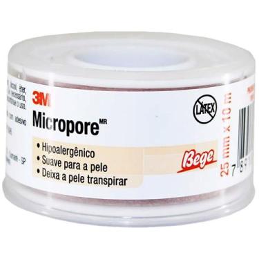Imagem de Fita Médica Microporosa Micropore 3M - Bege - 25mm x 10m