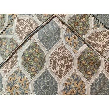 Imagem de Jogo de Lençol Casal Super King 3 Peças Étnico 100% Algodão - Bordados