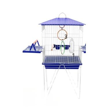 Imagem de Gaiola Viveiro Para Calopsita com Bandejas Laterais(AZUL - VIVEIRO)