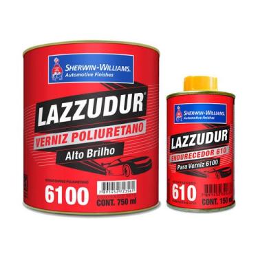 Imagem de Verniz PU 6100 Automotivo A+B Sherwin Williams Lazzuril 900ml