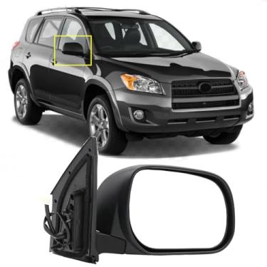 Imagem de Espelho retrovisor de porta lateral do passageiro adequado para Toyota RAV4 2009-2012, espelho de porta de vidro esquerdo do motorista (lado do passageiro (direito))