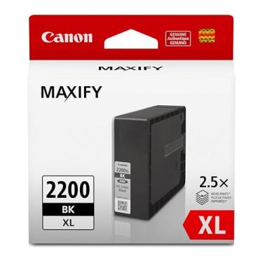 Imagem de Canon PGI-2200XL Tanque de pigmento de tinta preta, compatível com MB5420, MB5320, MB5120, MB5020, iB4120 e iB4020 - PGI-2200 XL preto