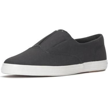 Imagem de Keds Tênis feminino Champion bico redondo sem cadarço, Sarja carvão, 35