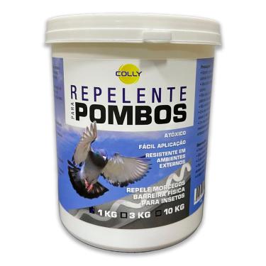 Imagem de Repelente para Pombo Morcegos 1Kg Colly - Controle de Pombos | Ideal para Telhados, Forros, Sacadas